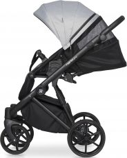Детская коляска 2 в 1 Riko Nano Pro 01 Grey Fox (серая кожа – серая ткань)
